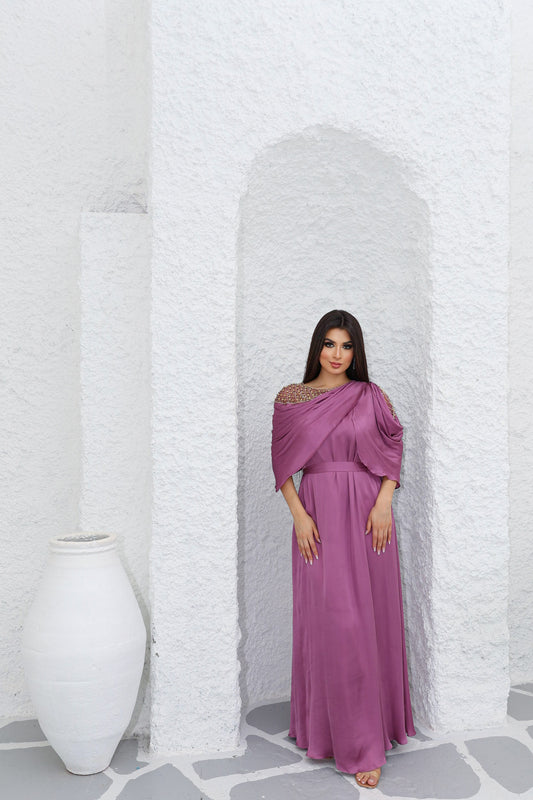 dark pink sena kaftan