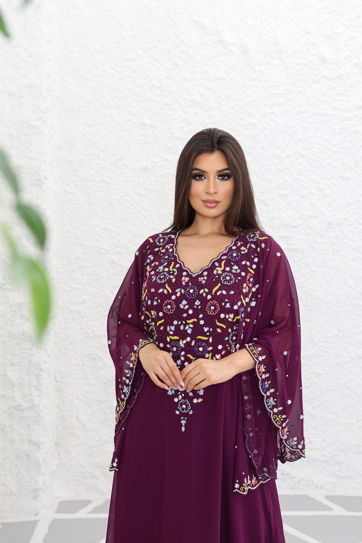 midnight dark purple Ka-ah kaftan