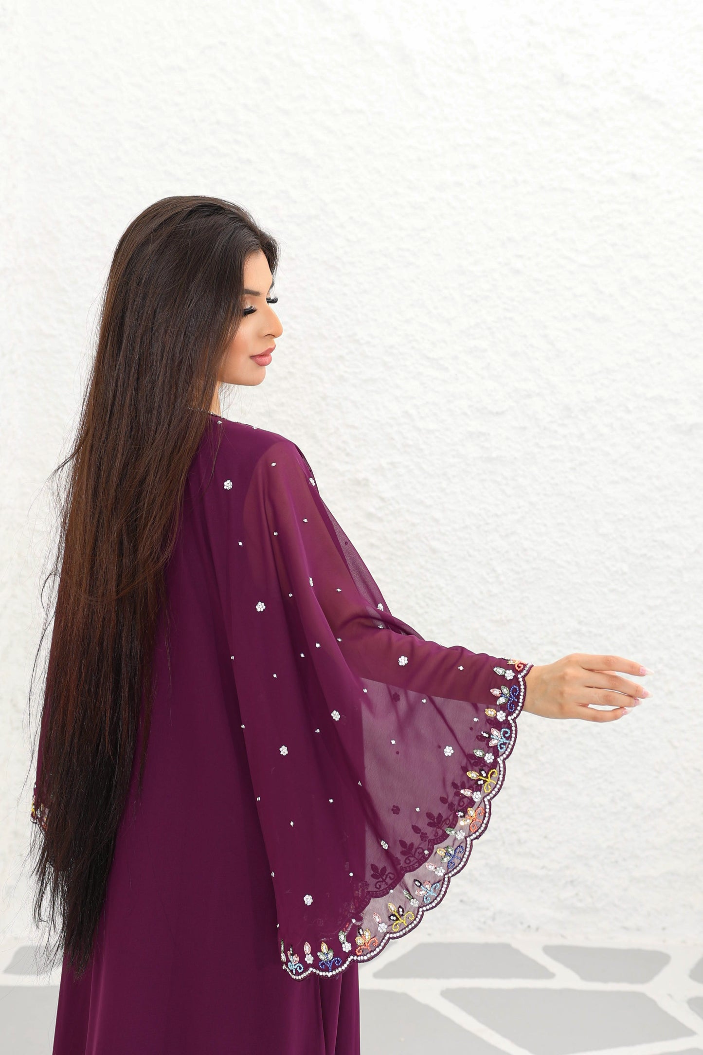 midnight dark purple Ka-ah kaftan